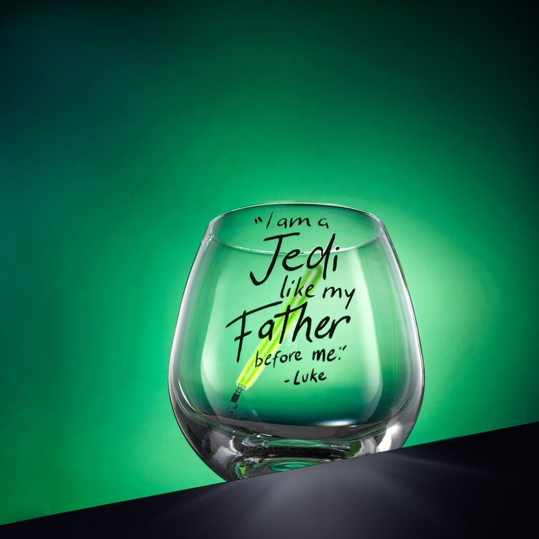 JoyJolt 2 - Piece 15oz. Lead Free Crystal Drinking Glass Glassware Set