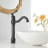 Waterfall Single Hole Single-Handle Vessel Bathroom Faucet-107558221