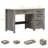 Farmhouse 47" Executive Desk With 4 Drawers-728600045