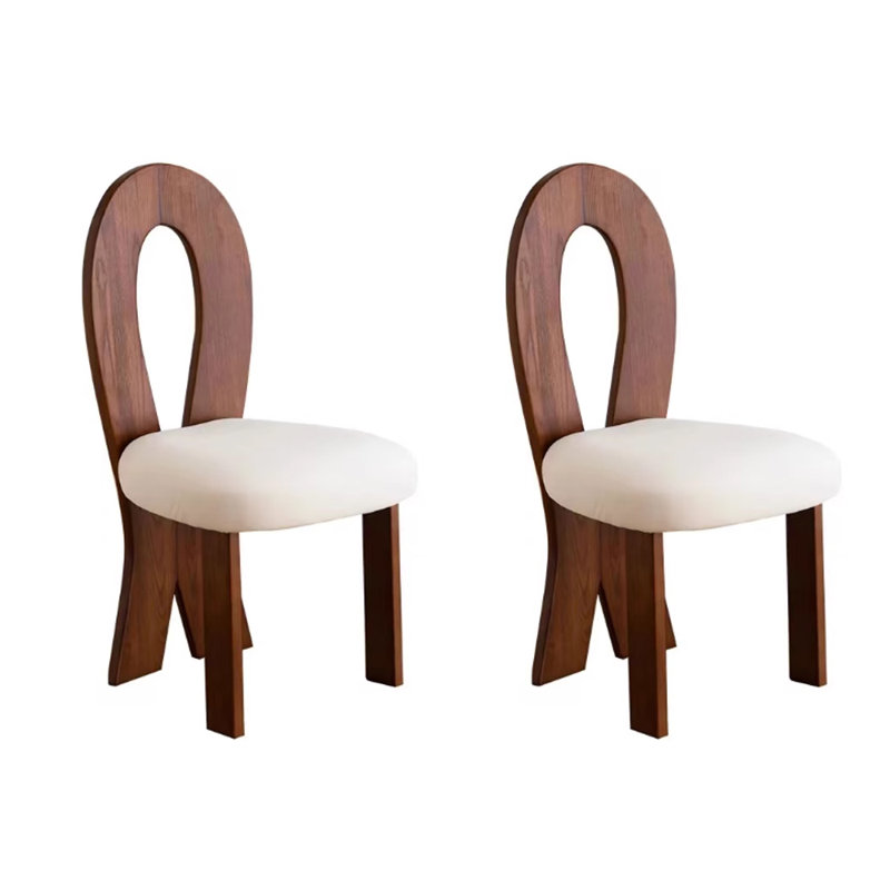 Simple And Retro Thick Sponge Dining Chairs