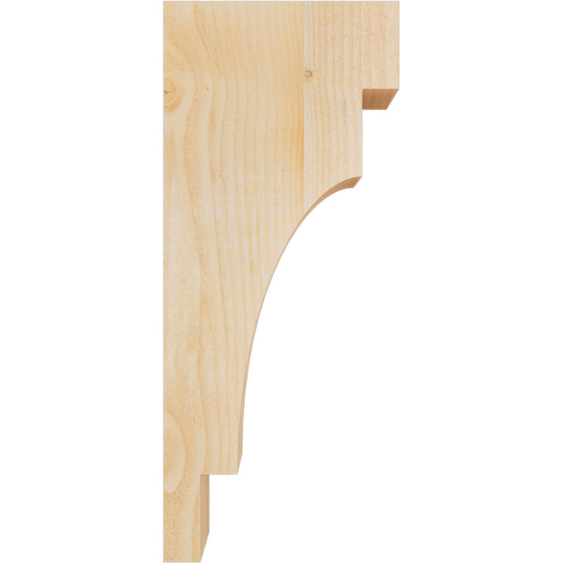 Corbeau méditerranéen, H 28 po x l 4 po x P 12 po, Sapin de Douglas, Sciage brut