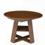 Table de salle à manger extensible ronde pour 4 à 8 personnes, table ovale de cuisine moderne avec feuilles amovibles, base en bois peu encombrante et tablette de rangement-578577496
