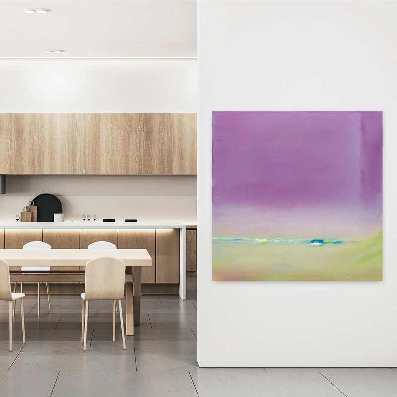 Art contemporain abstrait maintenant et maintenant, H 48 po x l 48 po