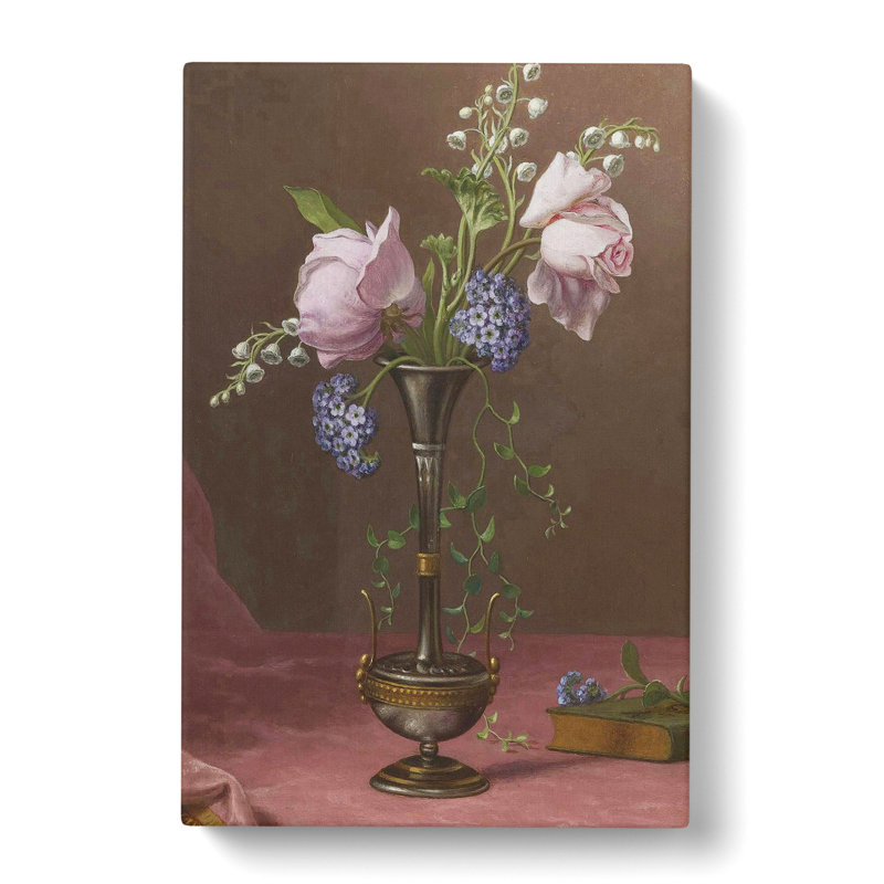 Flowers In A Vase by Martin Johnson Heade - Wrapped Canvas Painting, 76cm H x 50cm W x 3cm D