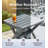 HDPE Patio Folding Outdoor Side Table-764542695