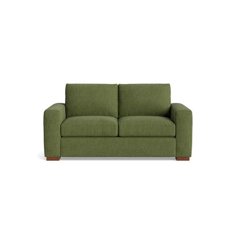 Couch Potato Loveseat (70"), Performance Weave - Basil
