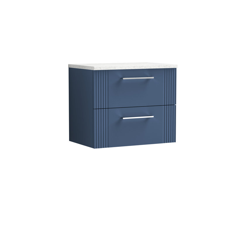 Deco 605cm Single Bathroom Vanity Base Only in Anthracite, Satin White