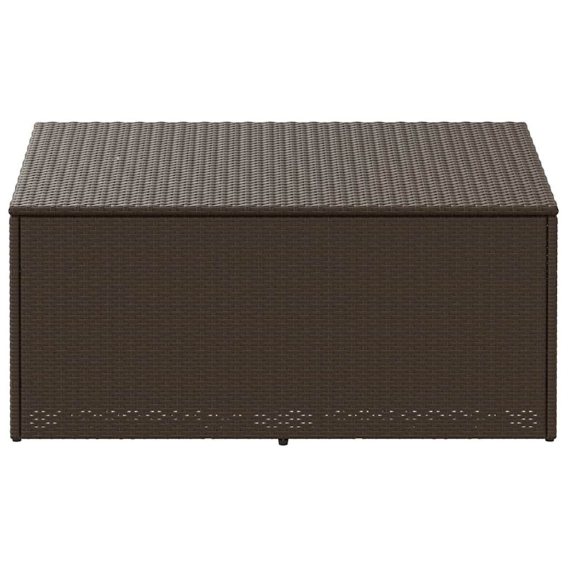 Garden Storage Box 110X50x58 Cm Poly Rattan, Brown