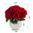 Faux Silk Rose Arrangement in Pot-348144575