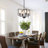 4-Light Dimmable Farmhouse Chandelier in Black and Brown Metal, Geometric Lantern Candle-Style, Ideal for Kitchen Islands, Dining & Entryways-125490531-125490530