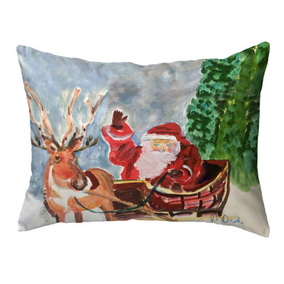 Outdoor Reversible Throw Pillow