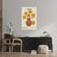 Virgo Buttercup Flowers Abstract Modern Retro Buttercup Flower Wall Art Print by Miho Art Studio - Print-135425747