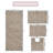 Schoenberger Floral Design Bath Rugs (Set of 4)-939678017