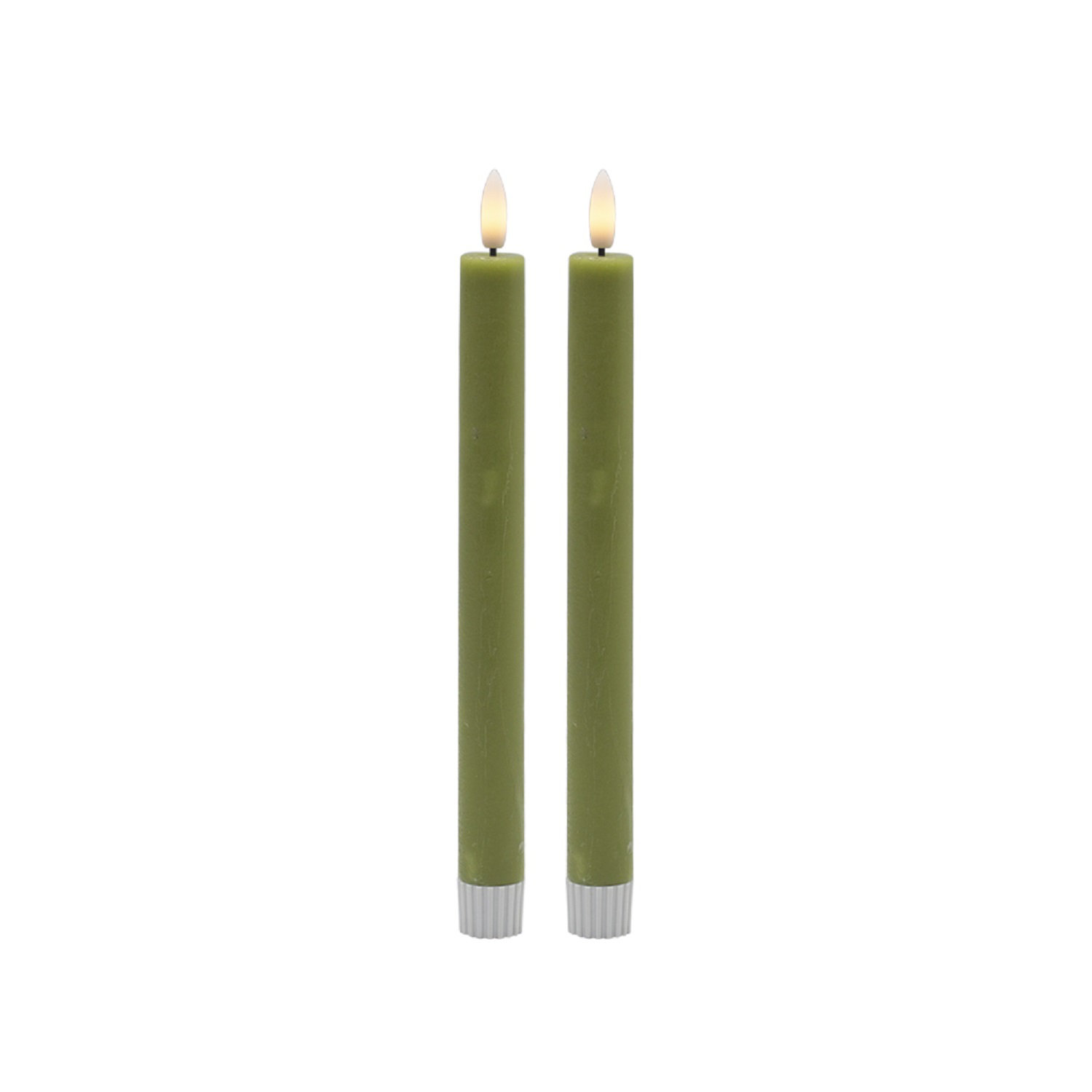 The Party Aisle™ Flameless Taper Candle, Green