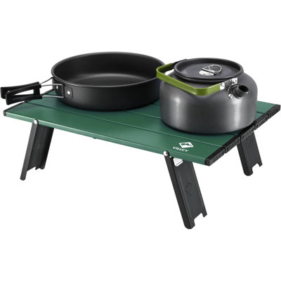 Mini table de plage portable pliante, table d'appoint légère en aluminium avec sac de transport pour le camping, les pique-niques et les activités de plein air