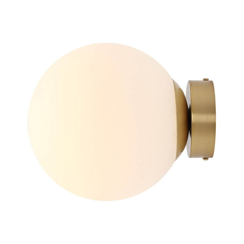 Sanibel Flush Mounted Sconce, 20cm H x 20cm W x 23cm D, brass