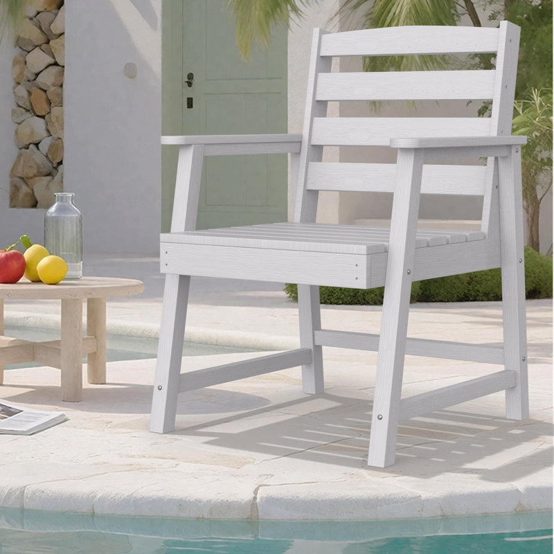 Chaise de patio pour l'extérieur, Blanc