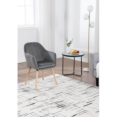 Mirakel 47cm H Velvet Upholstered Armchair