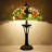 Tiffany Table Lamp Butterfly Flower Stained Glass Desk Lamp 16X16X24 Inches Reading Light