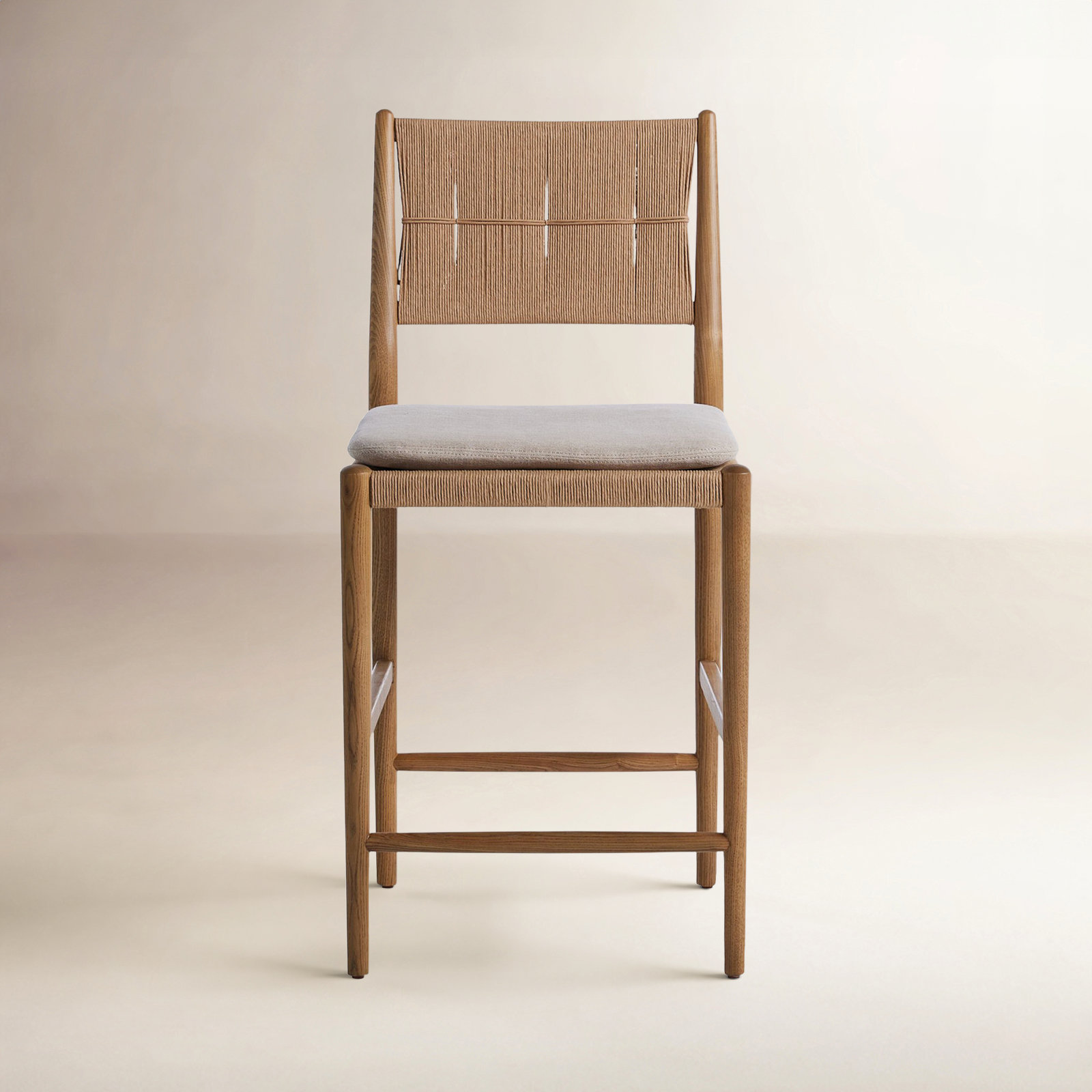 Dara Bar and Counter Stool, Gray, Brown, Counter Stool (25.08" Seat Height)