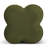 Leiani Modern 18.5" W Velvet Clover Shaped Upholstered Accent Ottoman for Living Room Bedroom and Vanity-1576155661