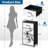 4 Drawer Dresser for Bedroom, Narrow Chest of Drawers, Wooden Top and Study Iron Frame 18"x37.5"-(WxH)
