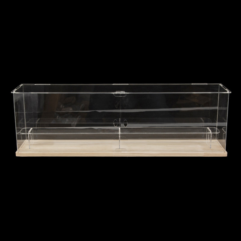 2 Tier Acrylic Display Case Dustproof Box Perspex Clear Collectibles Model Toy