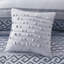 Ensemble d'édredon 7 pièces jacquard bleu marine
