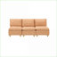 Canapés, canapé moderne en flanelle citrouille 3 places 88 pouces pour balcon de chambre à coucher | Mélange de polyester | Standard