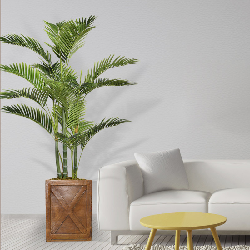 Palmier artificiel Panama en pot, H 57 po x l 38 po x P 30 po