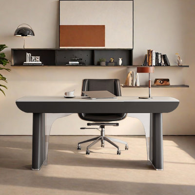 Long banc de travail noir