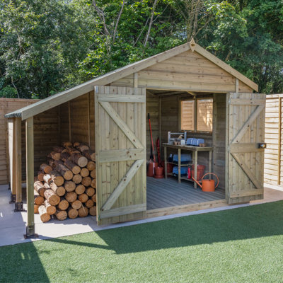 Timberdale 10 x 8 Dble Dr Apex Shed Ls