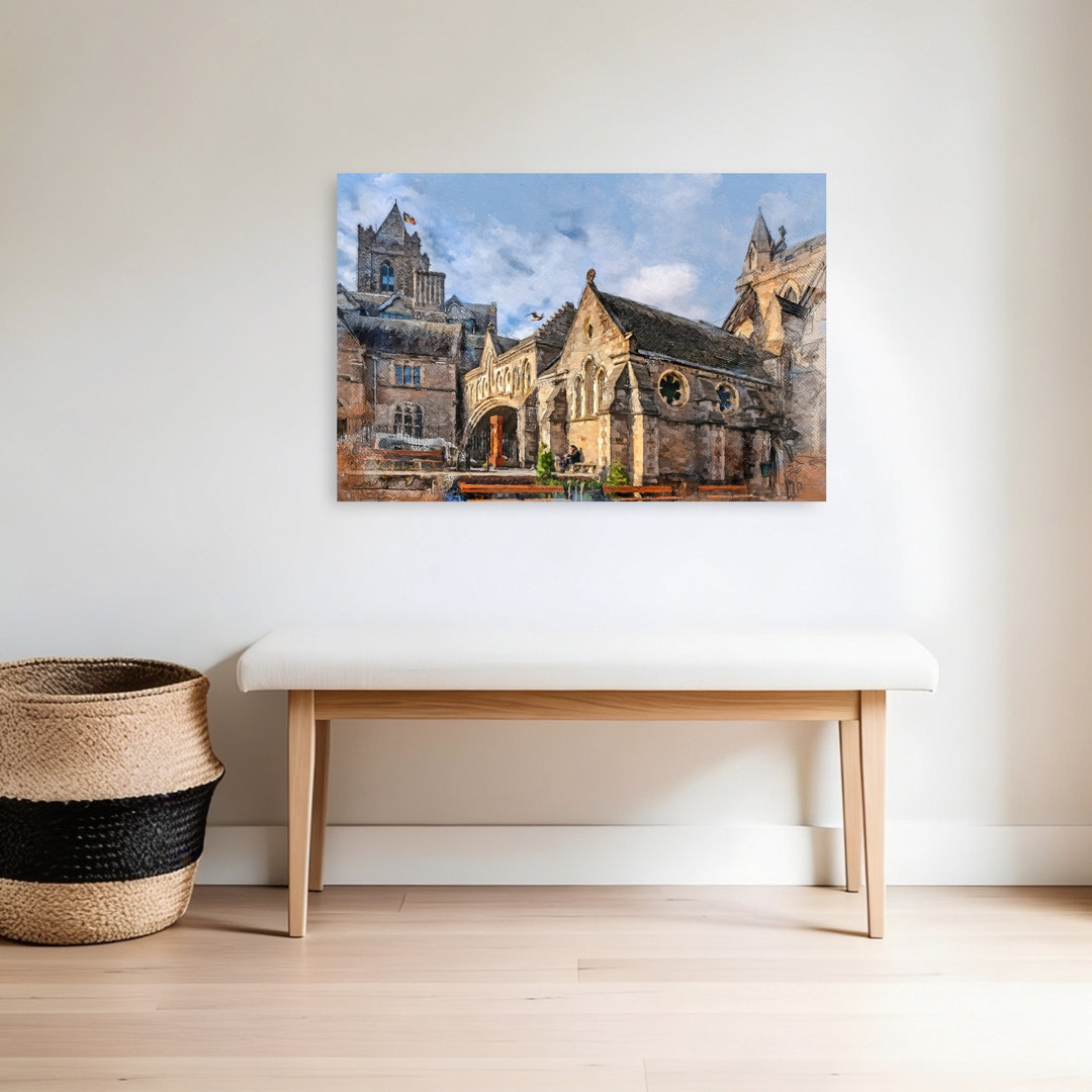 Historic European Architecture Abstract Contemporary Architecture City Wall Art Print