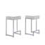 Ensemble de tabourets de bar modernes en similicuir avec support lombaire