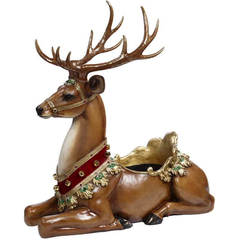 Sitting Deer - 43 X 45 Inches
