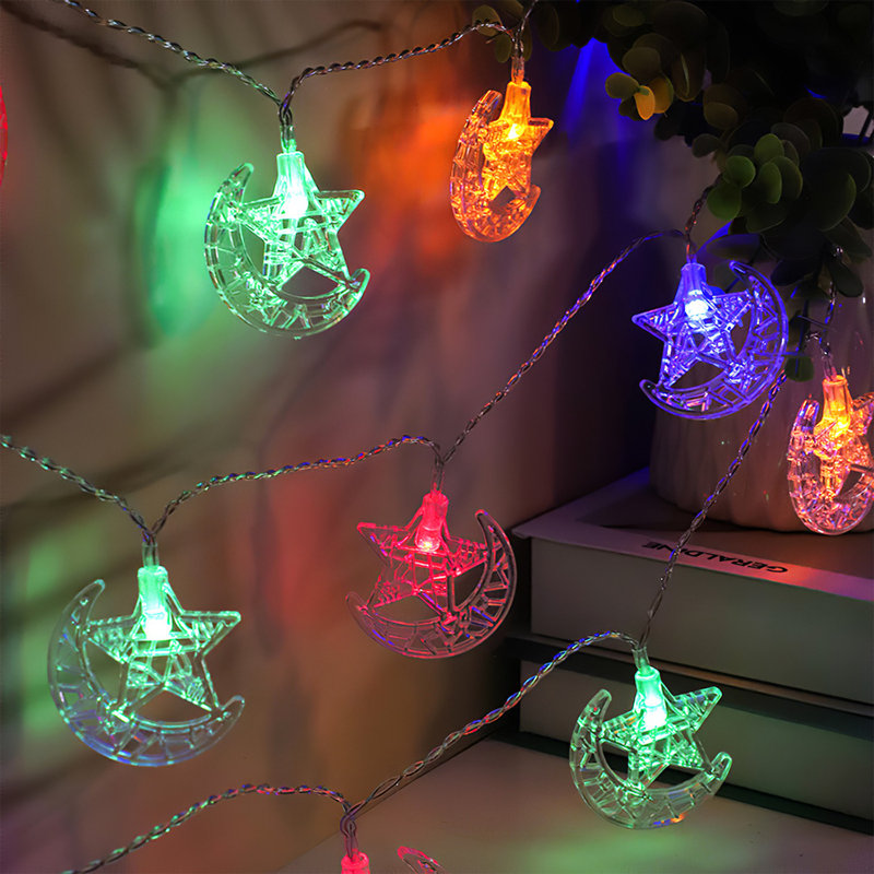 LED Star Moon IP43 Waterproof String Lights