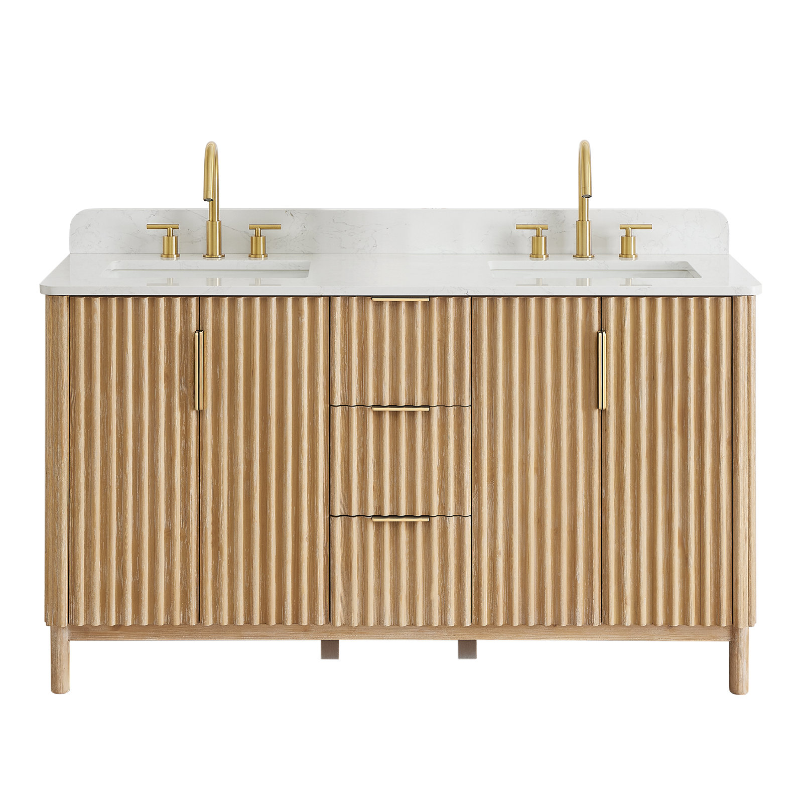 Siena Single Bathroom Vanity, 60", Double Sink