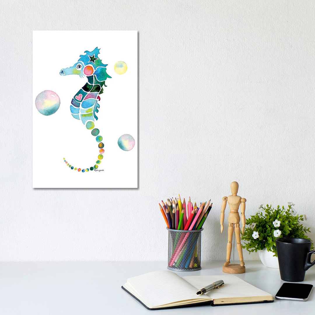 Seahorse Ocean by Jo Lynch - Wrapped Canvas Gallery-Wrapped Canvas Giclée