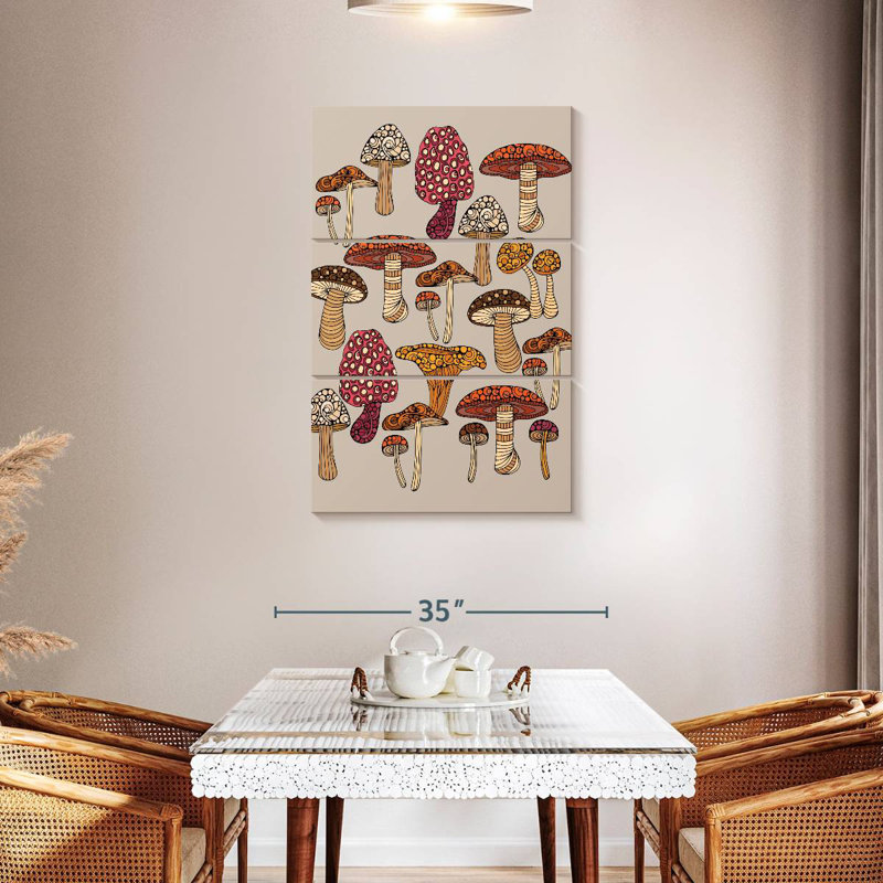 Yarlin Doodles Champignons, H 45 po x l 28 po
