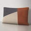 Tawny Patchwork Cotton Lumbar Throw Pillow-397296349