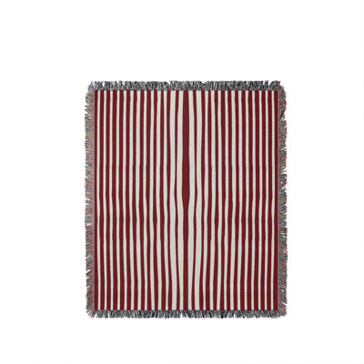 River Stripped Cotton Throw Blanket