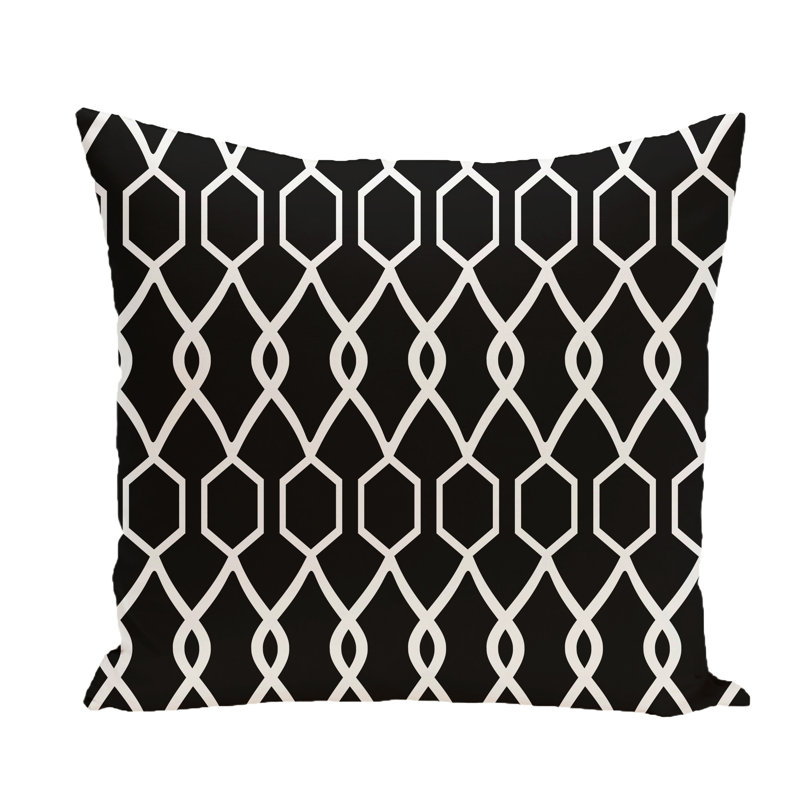  Housse de coussin carré et insert, Corbeau, H 18 po x l 18 po x p 1 po