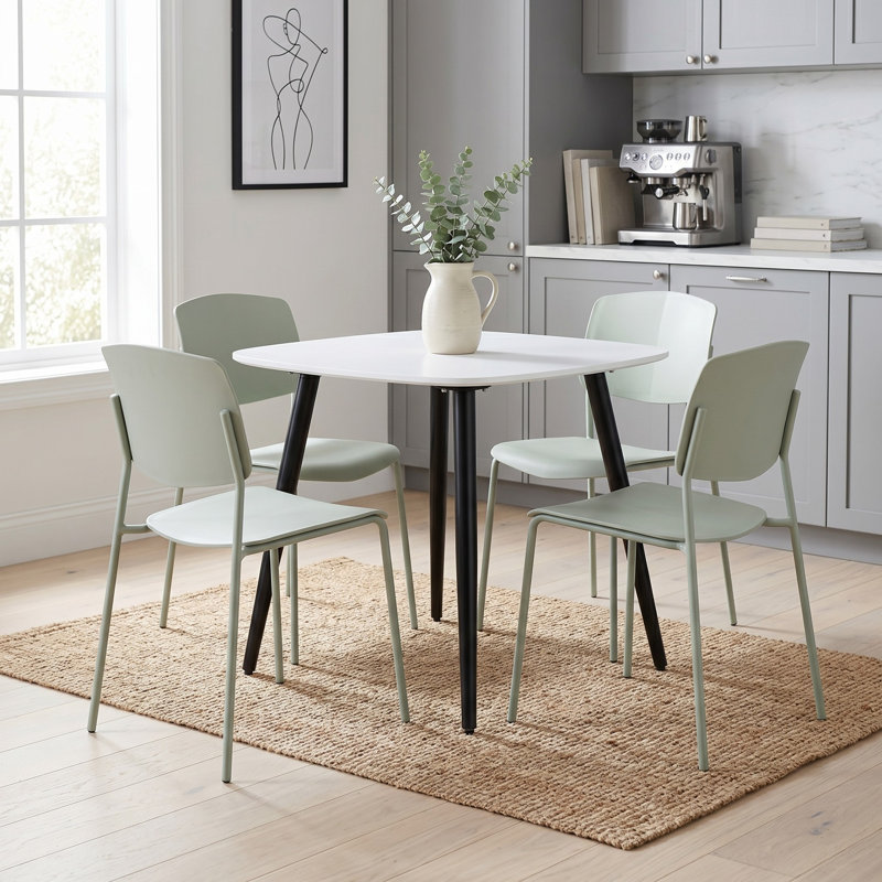 Surgoinsville Dining Set, Green, White