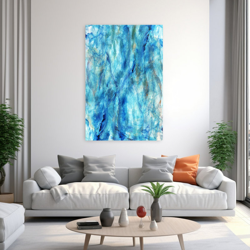Art contemporain contemporain abstrait, H 60 po x l 40 po