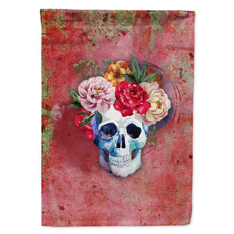 Drapeau de jardin en polyester 15 x 11 po Jour des Morts
