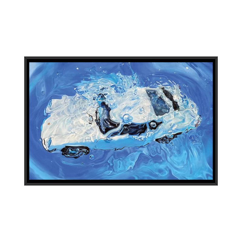 Cobalt by Marcello Petisci - Print on Canvas, 66.04 cm H x 45.72 cm W, Black Framed