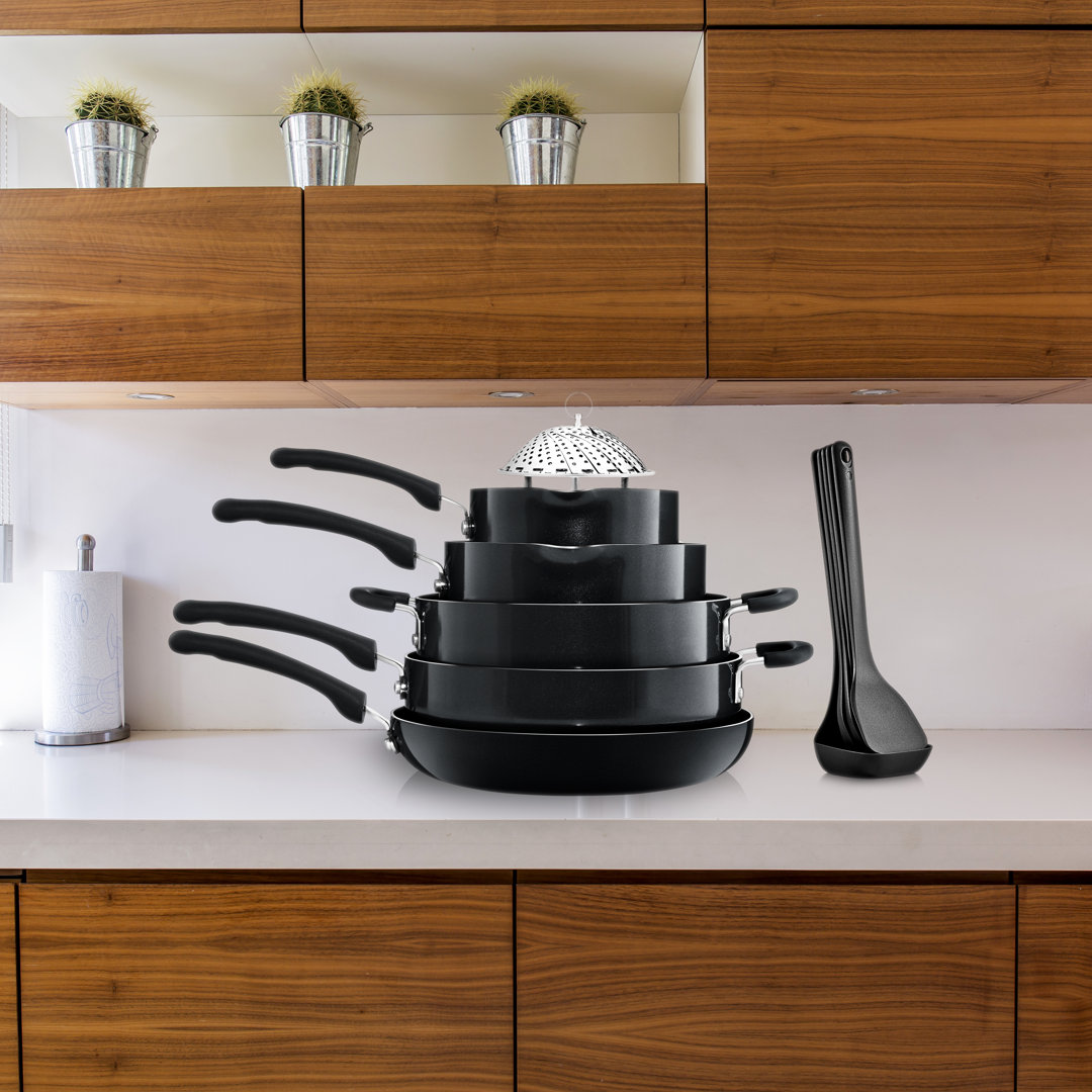 17 - Piece Non-Stick Aluminum Cookware Set NutriChef 