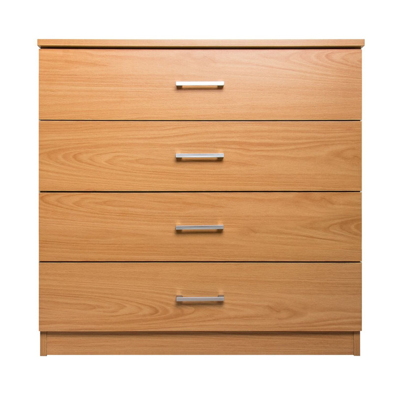 4 Drawer 75 cm W Chest Dresser, Beech