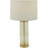 Glass Transparent Base Gold Table Lamp with Drum Shade-105653717
