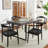 Solid Wood Arm Chair in Black